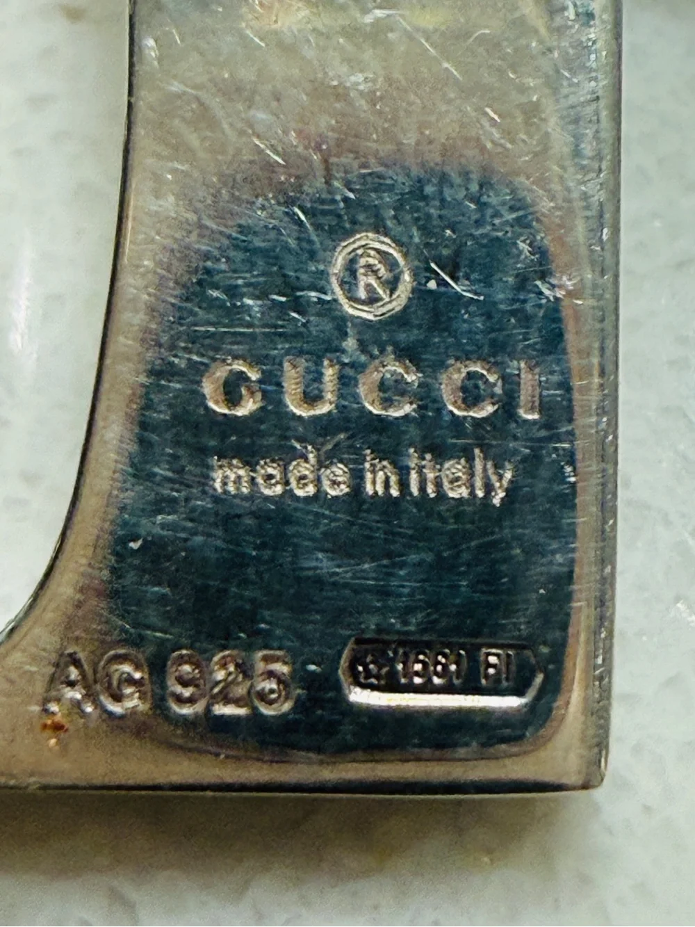 ✨GUCCI✨ Cutout G Double Tag Necklace FULL SET & AUTHENTICATED Unisex